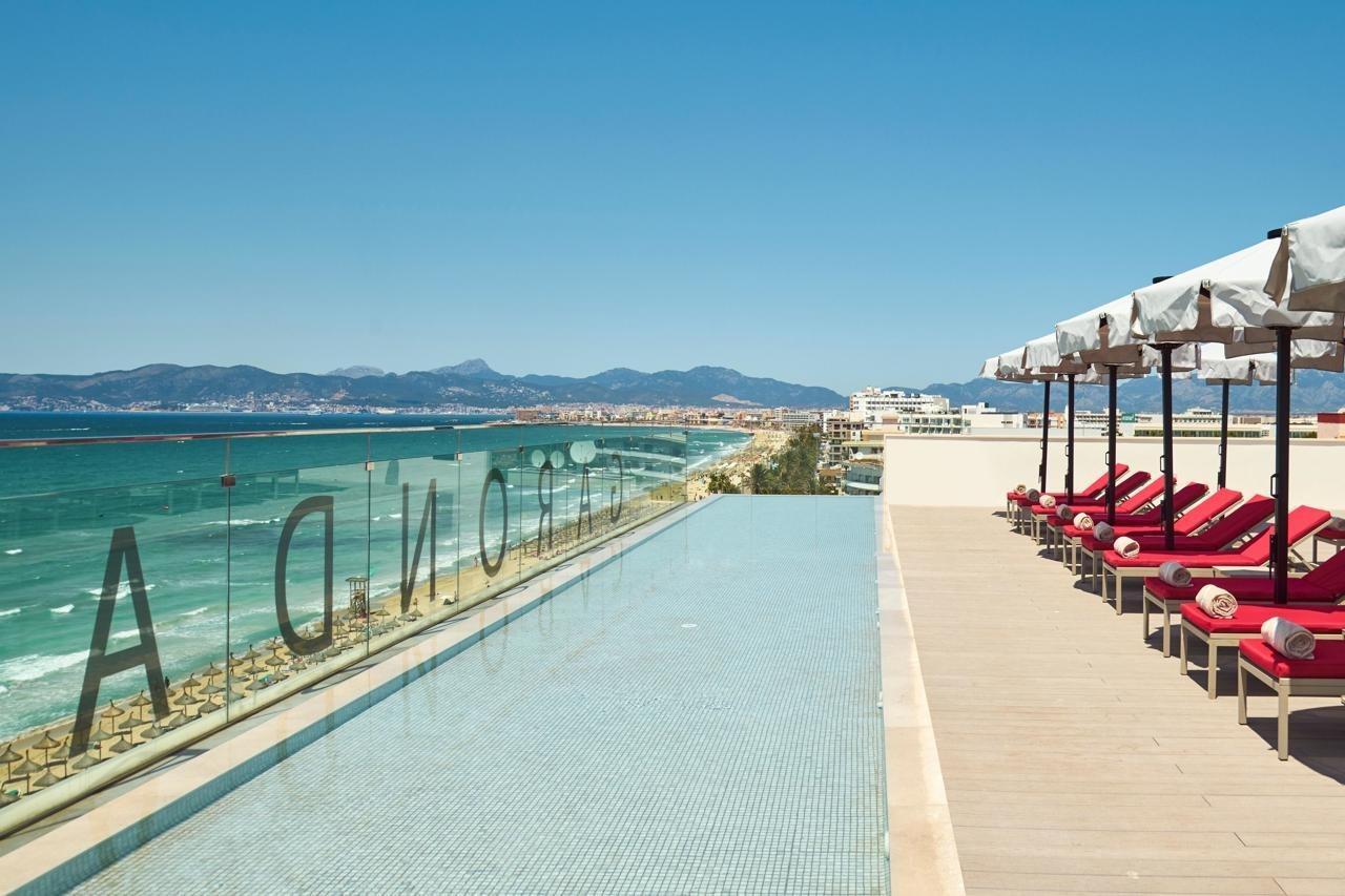 Готель Pure Salt Garonda - Adults Only Плайя-де-Пальма Екстер'єр фото The rooftop pool at the hotel
